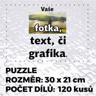 Puzzle 30 x 21 cm (120 dílů) s vlastním potiskem 