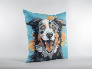 Polštář s potiskem - Pop Art Australian Shepherd